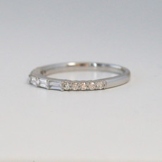 14k White Gold .36ctw Diamond Stackable Band (size 7)