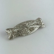 American Jewelry Platinum Old European Diamond Hand-Engraved Brooch