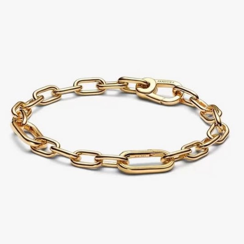 Pandora PANDORA ME, 14k Gold Plated Link Chain Bracelet, 6.9in