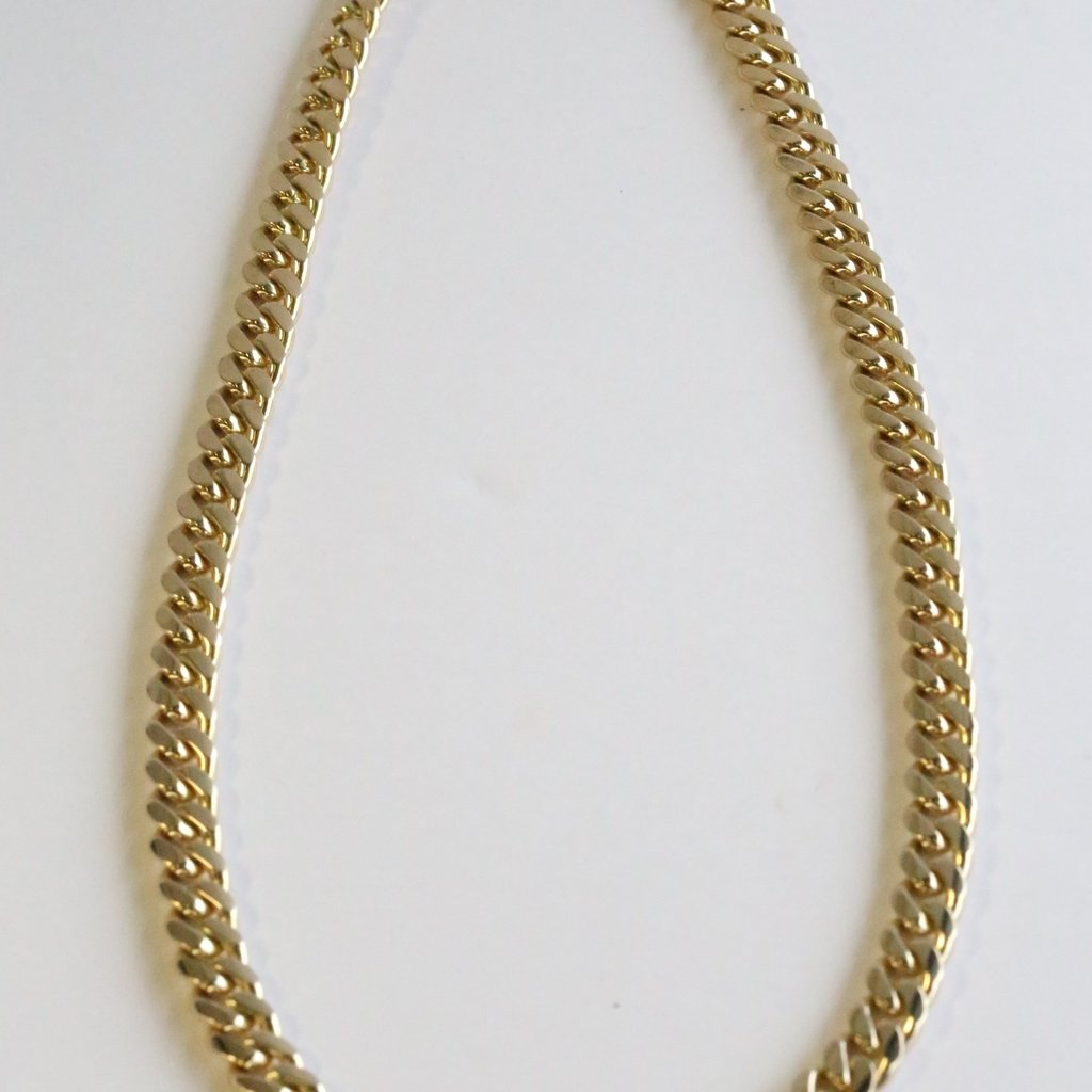 American Jewelry 14K Yellow Gold 8mm 88g Cuban Link Chain (19.25")