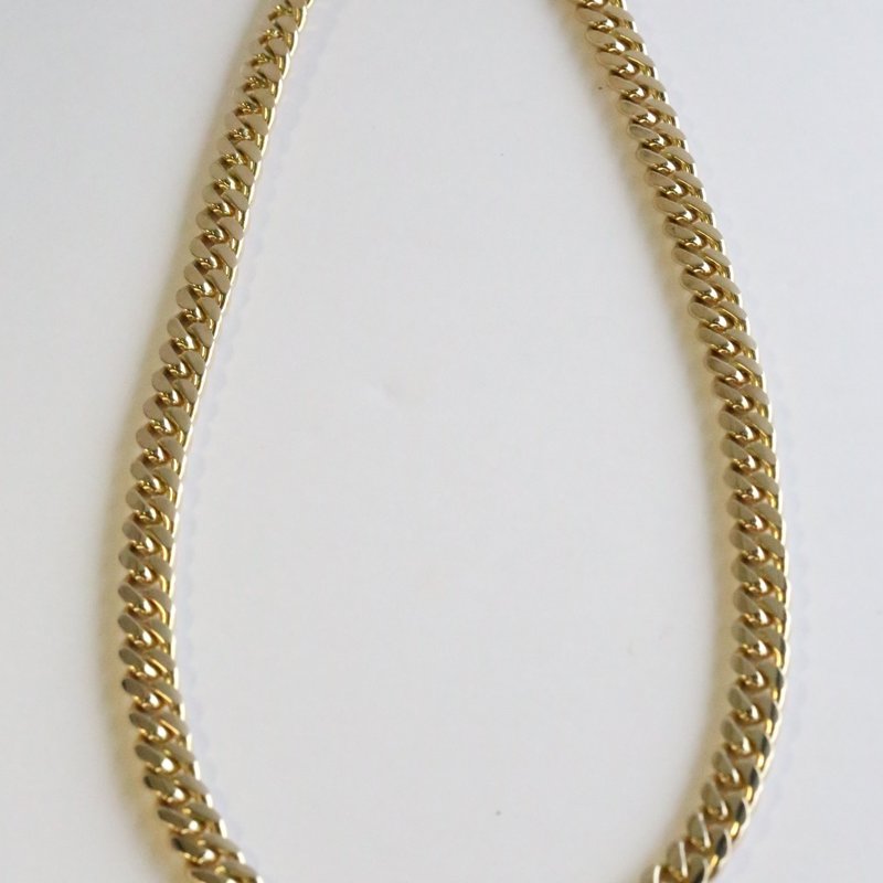 American Jewelry 14K Yellow Gold 8mm 88g Cuban Link Chain (19.25")