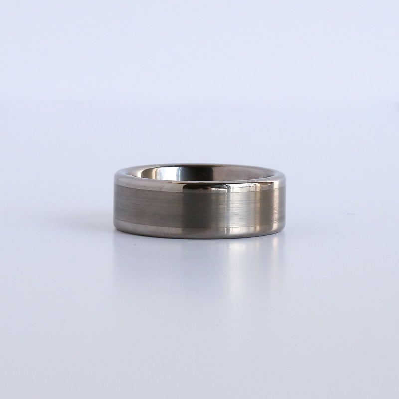 Stuller Tungsten Satin/Polished Band (Size 10.5)