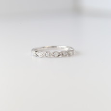 14 White Gold .20ctw Diamond Stackable Band