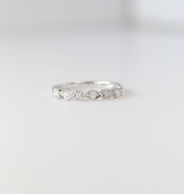 14 White Gold .20ctw Diamond Stackable Band