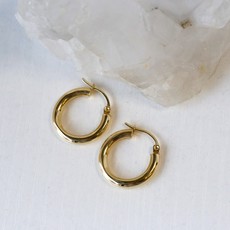 14K 3mm Lightweight Mini Gold Hoops