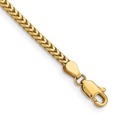 American Jewelry 14k Yellow Gold 1.7mm Franco Chain (24")