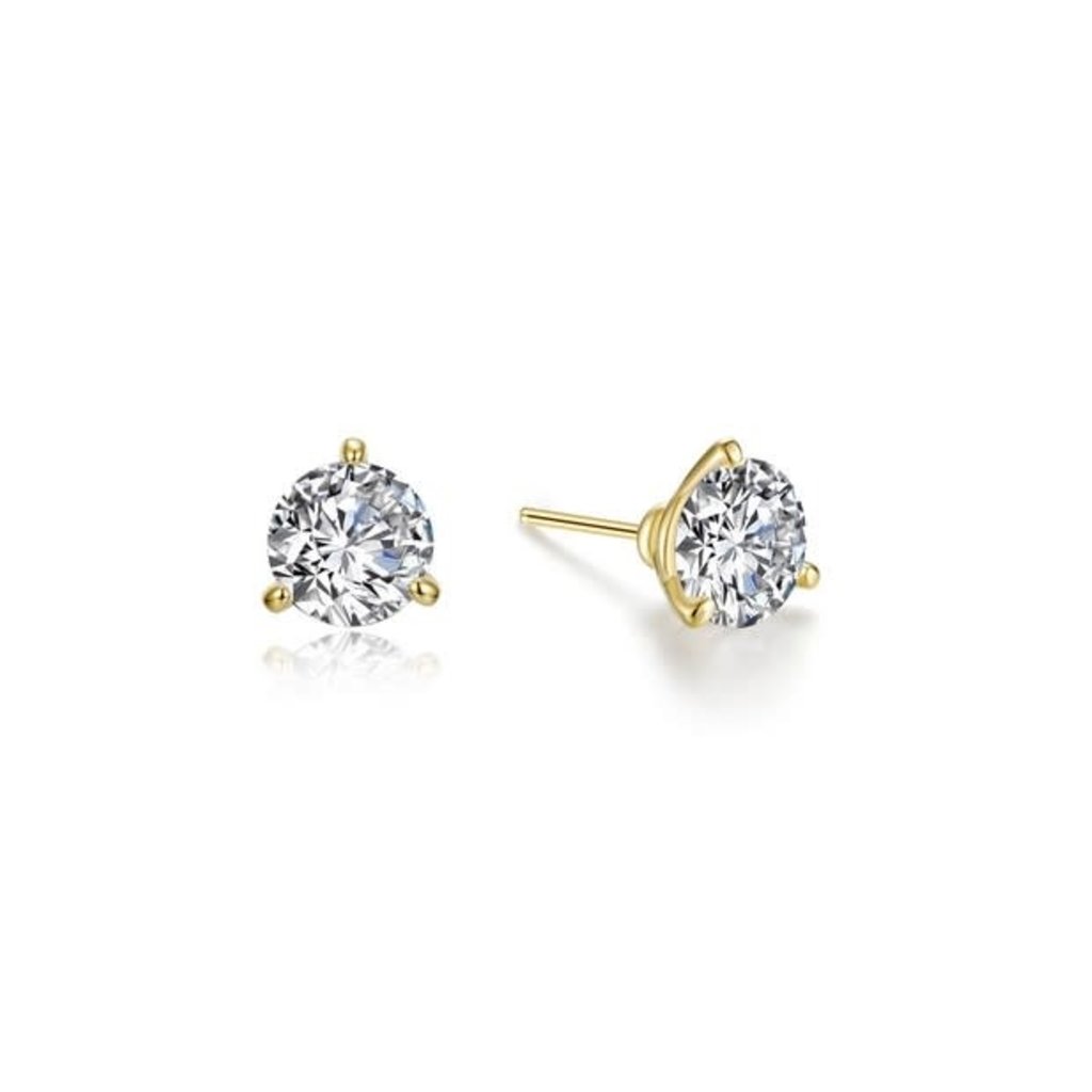 Lafonn Lafonn .50ctw Martini-Set Stud Earrings Sterling Silver Bonded with Platinum