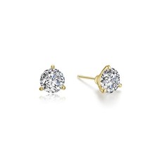 Lafonn Lafonn .50ctw Martini-Set Stud Earrings Sterling Silver Bonded with Platinum