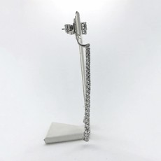 18k White Gold 1ctw Diamond Convertible Drop Earring Backs