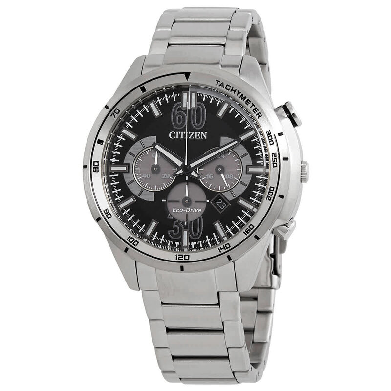 Citizen Citizen Eco Drive Mens Stainless Steel Drive Watch w/ Black Dial