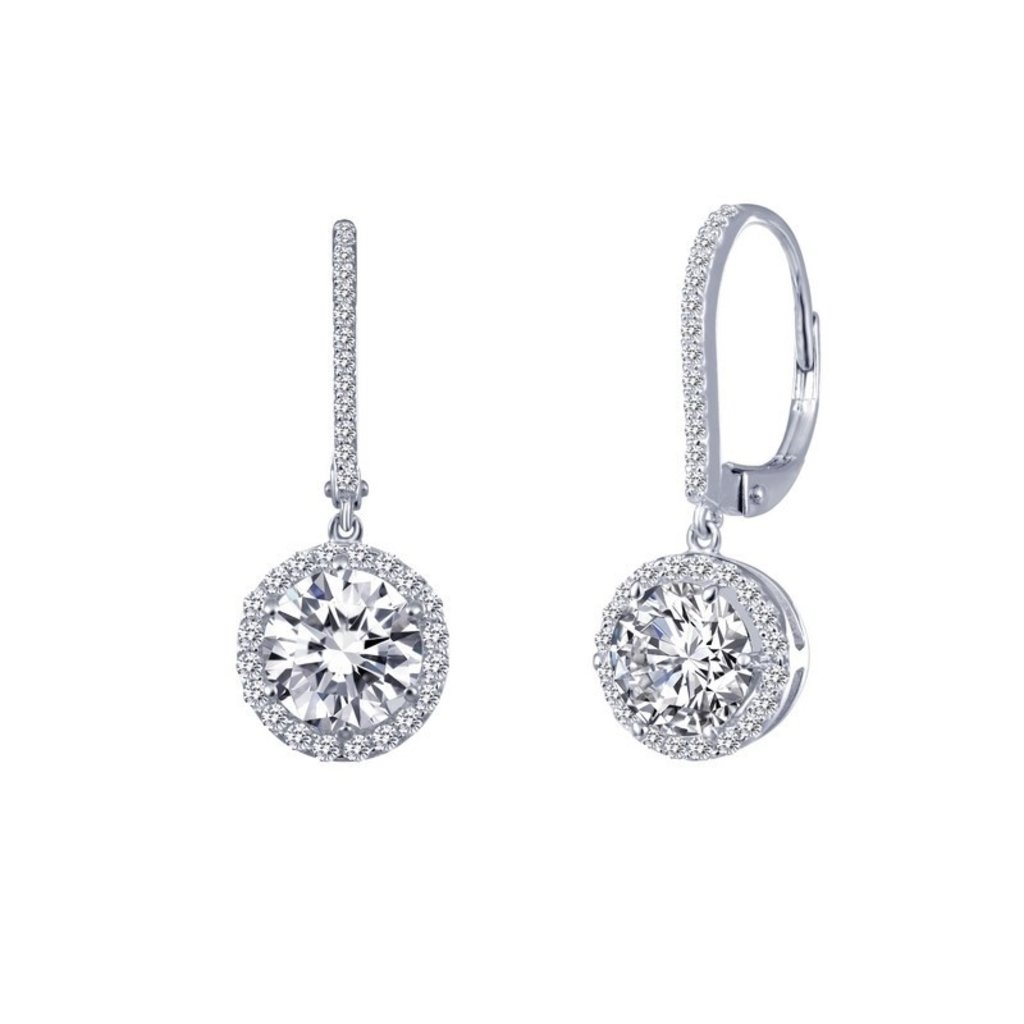 Lafonn Lafonn 2.72ctw Simulated Diamond Halo Dangle Earrings