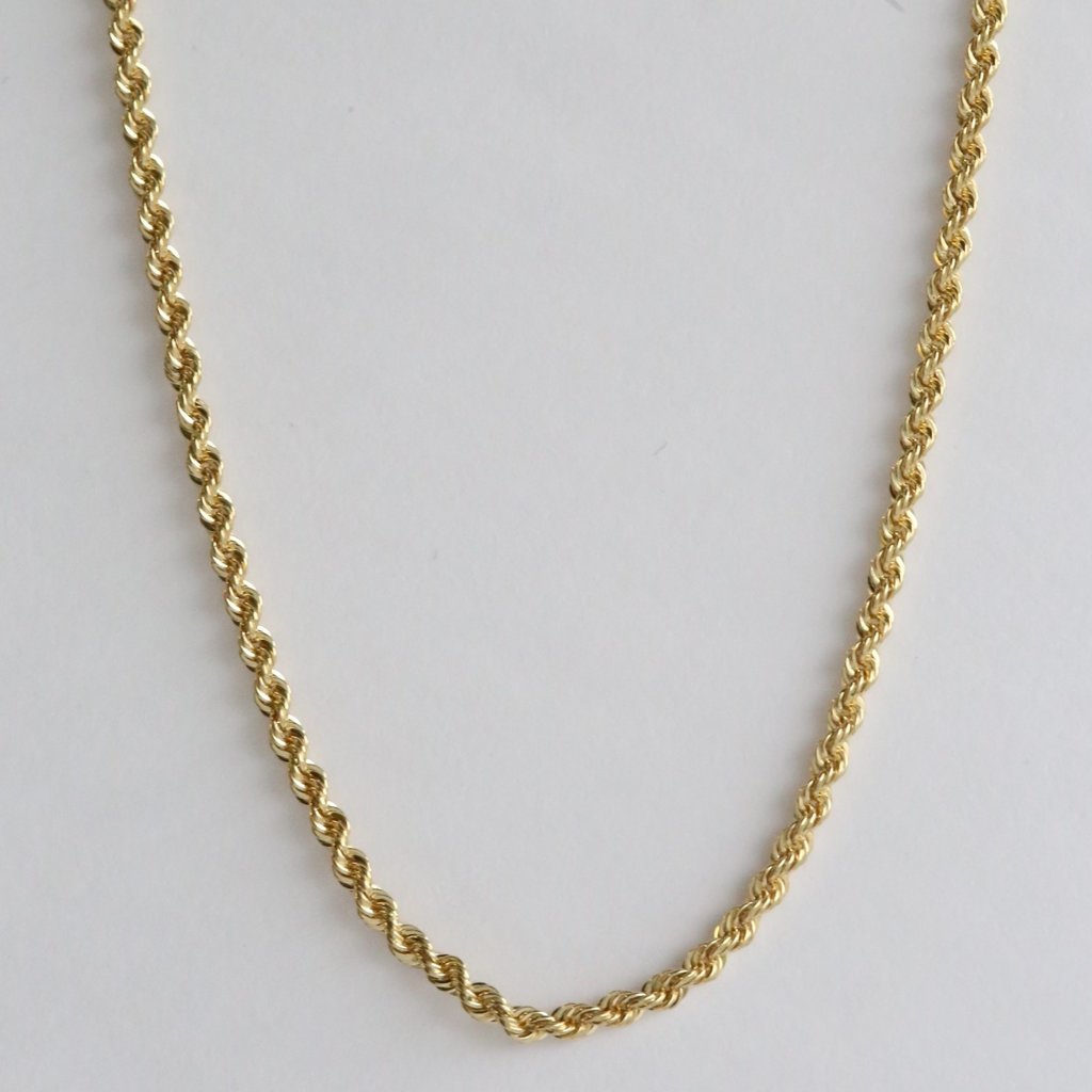 American Jewelry 14k Yellow Gold 1.8mm Rope Chain  (18")