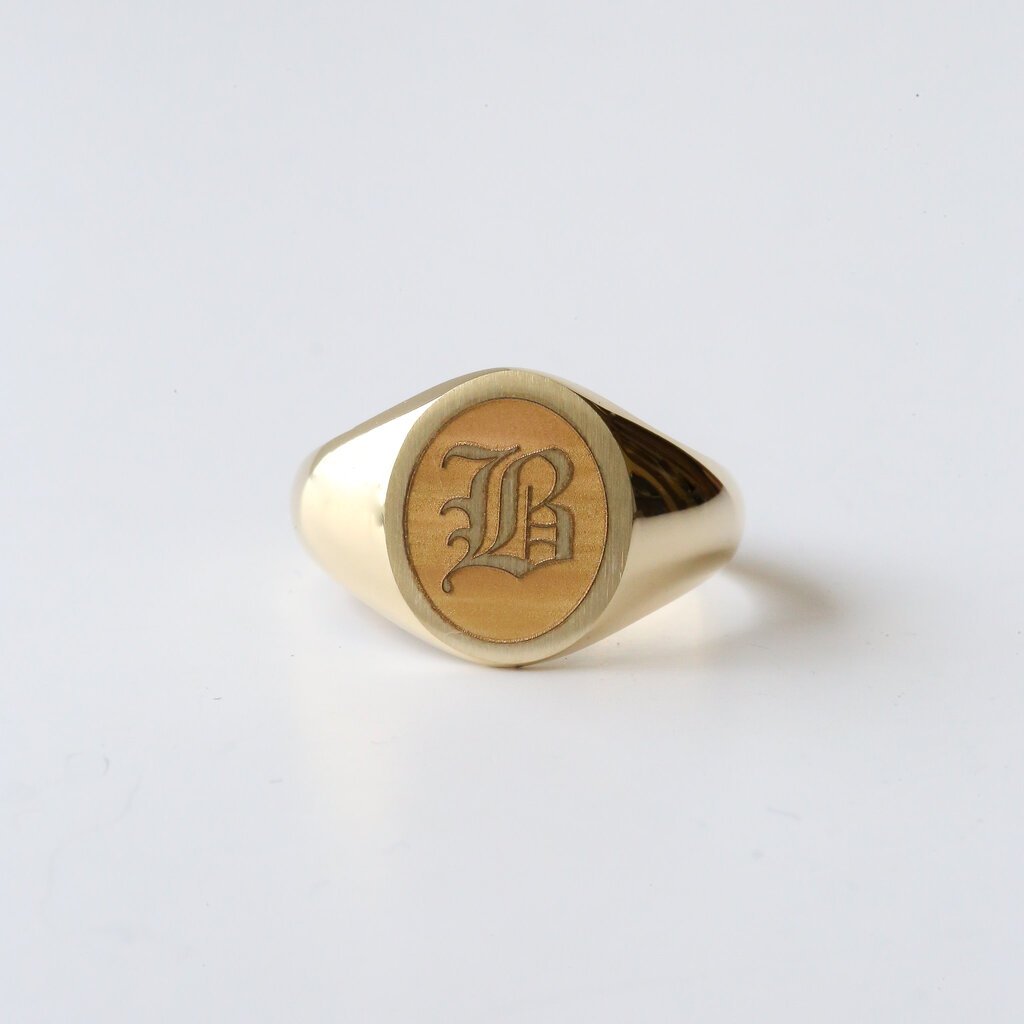 American Jewelry American Classic Oval Signet Ring | Men's