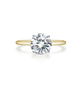 Lafonn Lafonn Two-Tone 2ctw Simulated Round Solitaire Engagement Ring