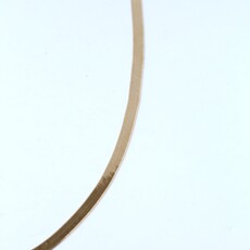 14k Yellow Gold 4.8mm Herringbone Chain 20"