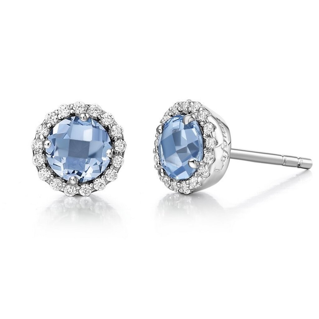 Lafonn Lafonn .34ctw December Birthstone Earrings, Blue Topaz & Simulated Diamonds