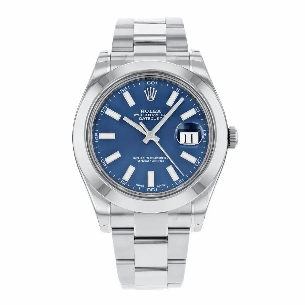 Rolex Pre-Owned Gents Rolex Oyster Perpetual Datejust II w/ Blue Dial & Stick Markers