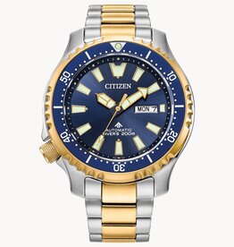 Citizen Citizen Eco Drive Two-tone Promaster Dive Automatic Watch w/ Royal Blue Dial
