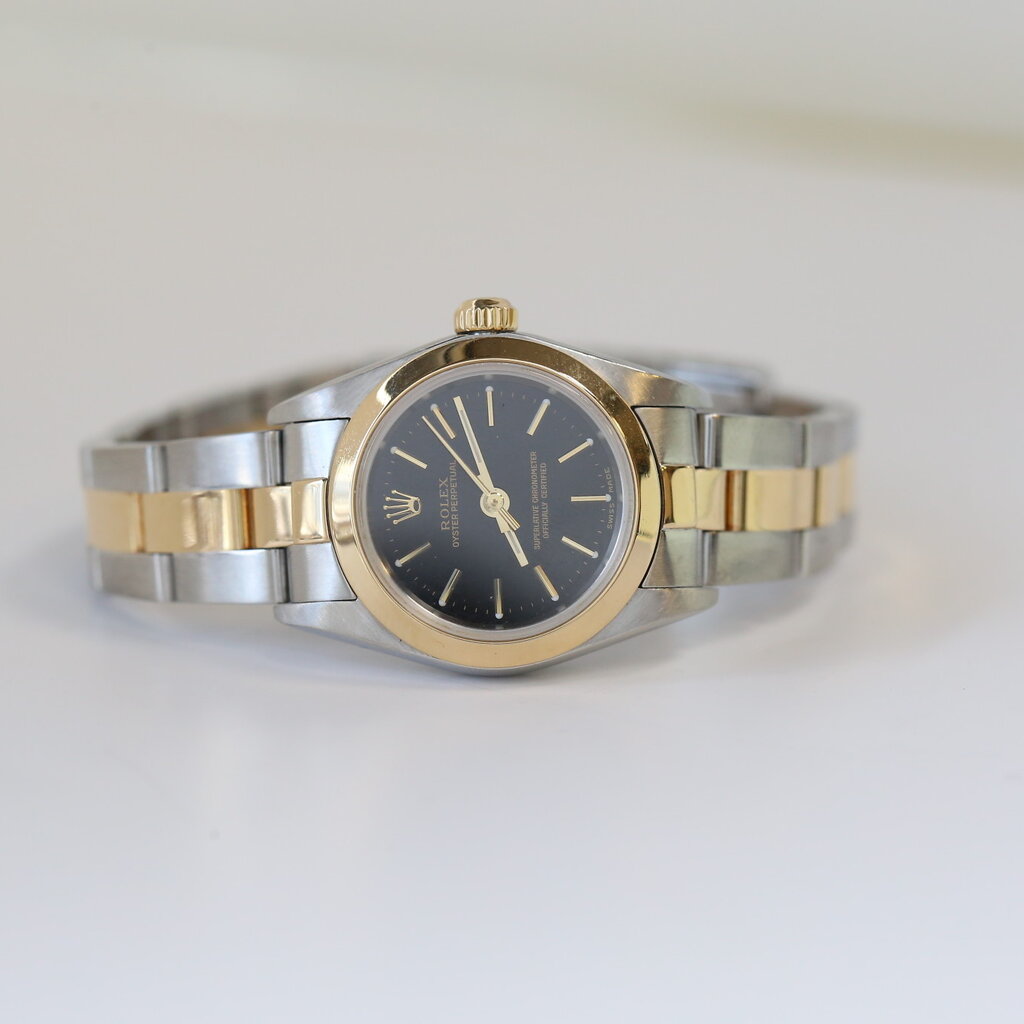 Rolex Rolex Pre-Owned Two-Toned Oyster Perpetual Watch