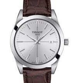 Tissot Tissot Gents Gentleman Watch w/ Brown Leather Band & Silver Dial