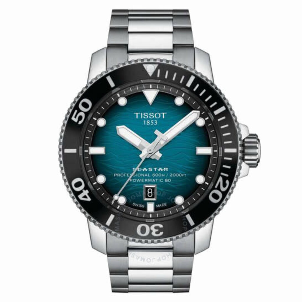 Tissot Tissot Gents Seastar 2000 Professional Powermatic 80 Watch w/ Blue Dial