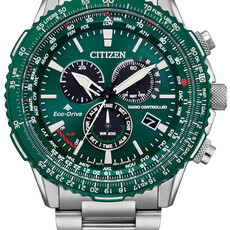 Citizen Citizen Eco Drive Gents PCAT Promaster Radio Controlled Watch w/ Green Dial