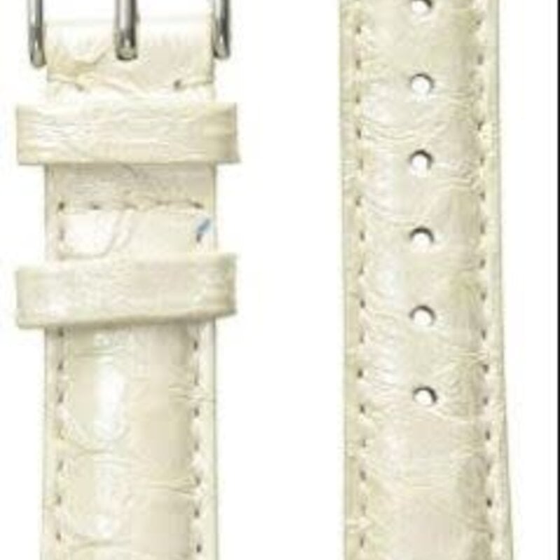 Michele Michele Watch Strap 16mm Metalic Cream Snakeskin