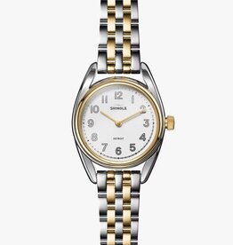 Shinola Shinola Derby 30.5mm Silver and Gold Strap with Stainless Case Watch