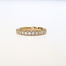 14k Yellow Gold .76ctw Diamond Comfort Fit Stackable Band (size 7)