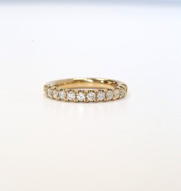 14k Yellow Gold .76ctw Diamond Comfort Fit Stackable Band (size 7)