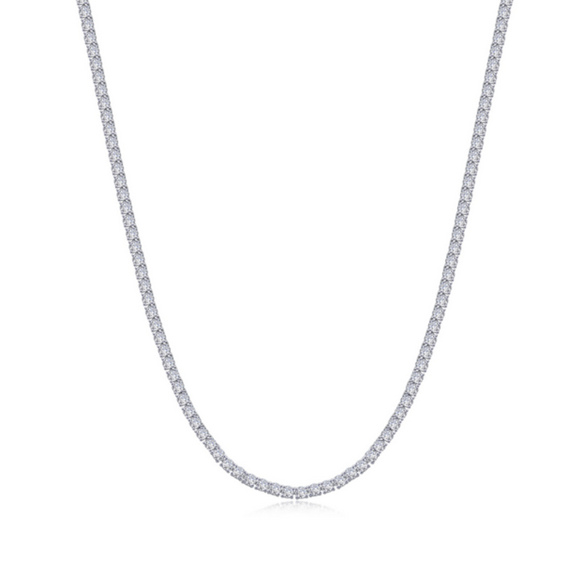 Lafonn Platinum Bonded 14.5ctw Simulated Diamond Rivera Tennis Necklace (17")