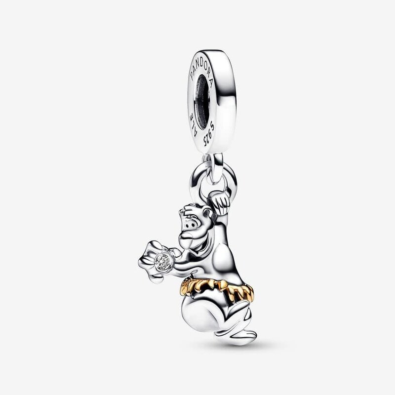 Pandora PANDORA Charm, Disney 100th Anniversary Baloo Dangle Charm, 14k Gold Accent & Lab Grown Diamond