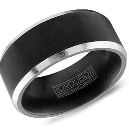 American Jewelry Black Cobalt 9mm Gents Torque Wedding Band (Size 10)