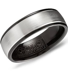 American Jewelry Black Cobalt 7mm Gents Torque Wedding Band (Size 10)