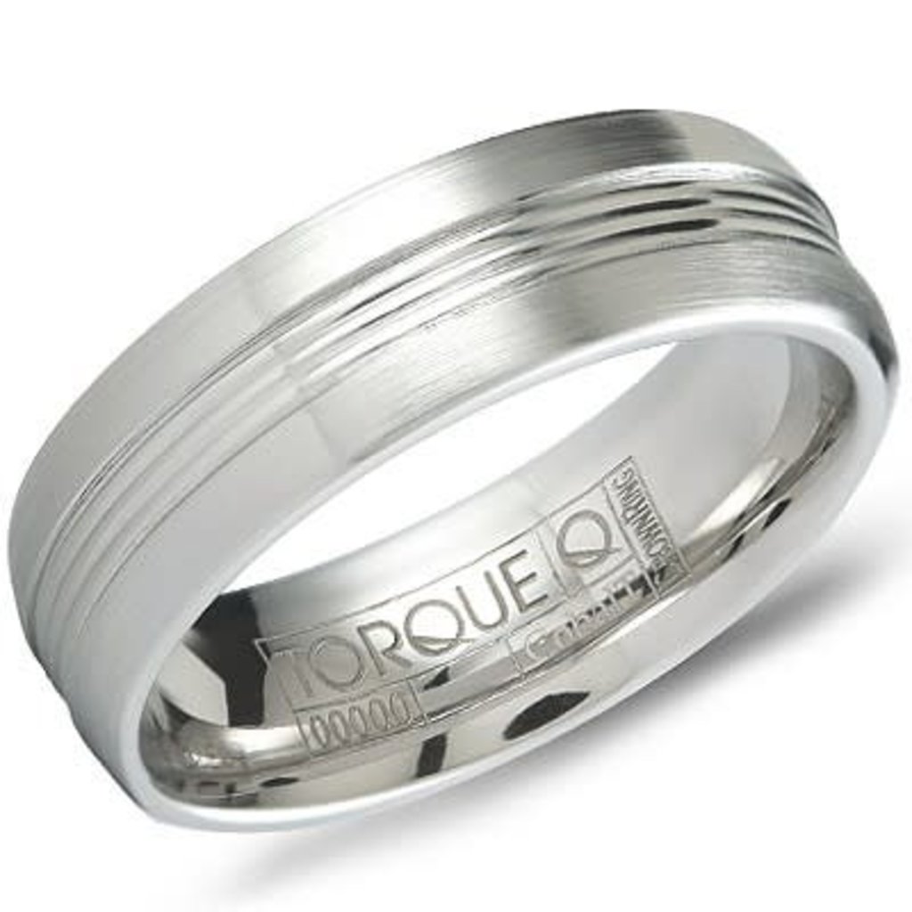 American Jewelry Cobalt 7mm Gents Torque Wedding Band (Size 10)