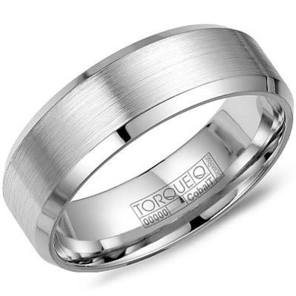 American Jewelry Cobalt 7mm Gents Torque Wedding Band, Size 10