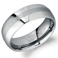 American Jewelry Tungsten 8mm Gents Torque Wedding Band (Size 10)