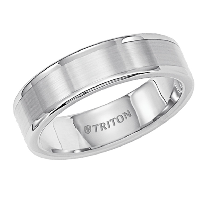 American Jewelry Triton Tungsten 6mm Gents Mens Band (Size 10)