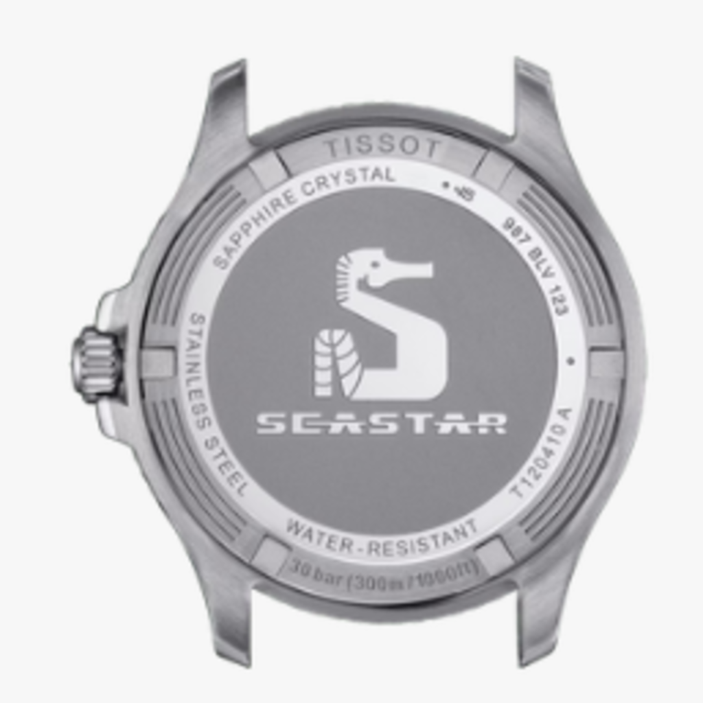 Tissot Tissot Two-Tone 40mm Seastar 1000 Watch w/ Black Dial