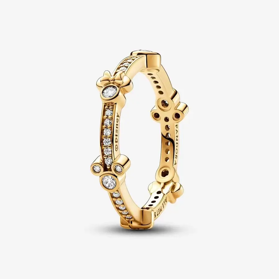 Pandora PANDORA Ring, Disney Mickey Mouse & Minnie Mouse Sparkling