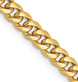 American Jewelry 10K Yellow Gold 9mm Curb Chain (22")
