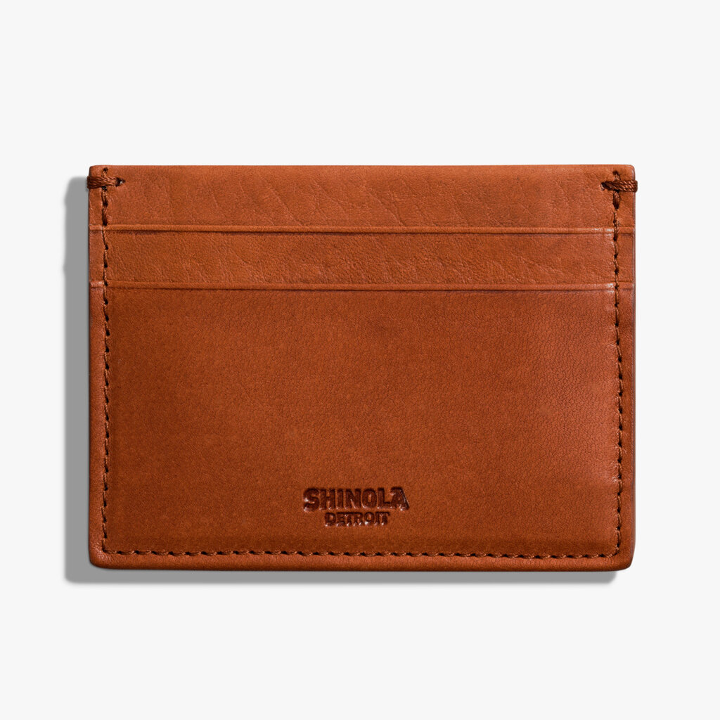 Shinola Shinola 5 Pocket Card Case Bourbon Leather