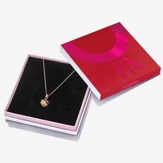 Pandora PANDORA Gift Set, Festive Bell Charm & Necklace, Rose Gold Plated