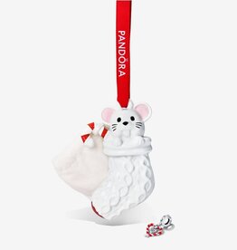 Pandora PANDORA 2023 Holiday Ornament & Candy Cane Charm Set
