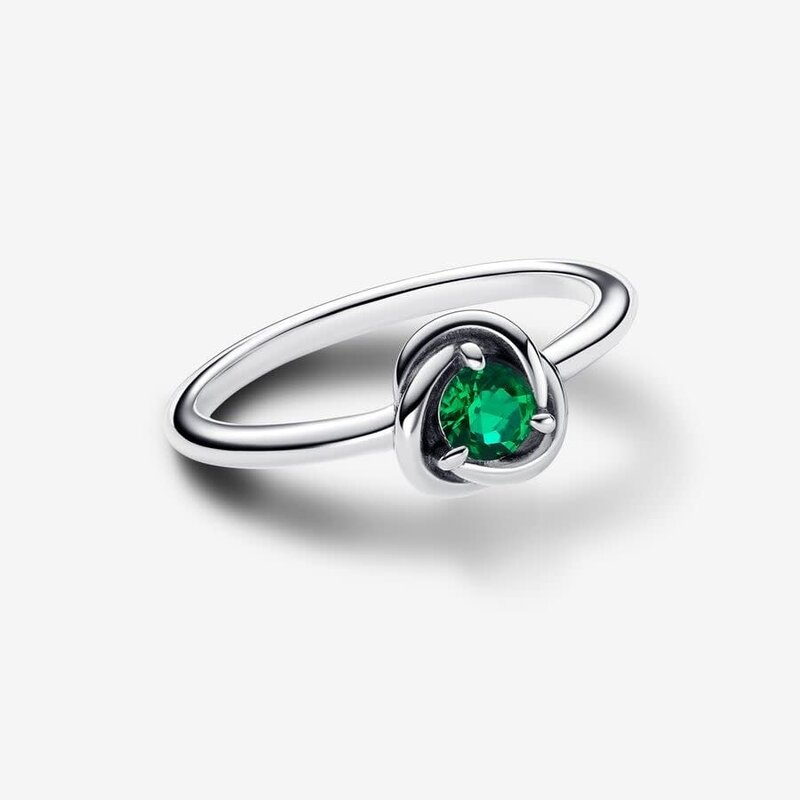 Pandora PANDORA Ring, May Royal Green Eternity Circle - Size 56