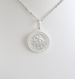 American Jewelry Sterling Silver St. Christopher Medallion (NO CHAIN)
