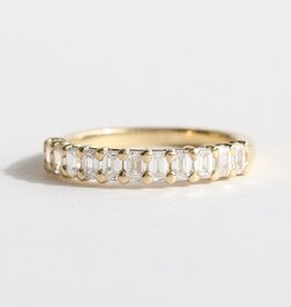 American Jewelry 14k Yellow Gold 1ctw Emerald Cut Diamond Wedding Band Ring (Size 7)