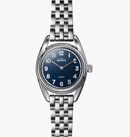 Shinola Shinola Derby 30.5mm Navy Dial with Silver Strap and Stainless Case Watch