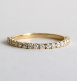 American Jewelry 14k Yellow Gold .39ctw Diamond Flexible Wedding Band Ring (Size 7)