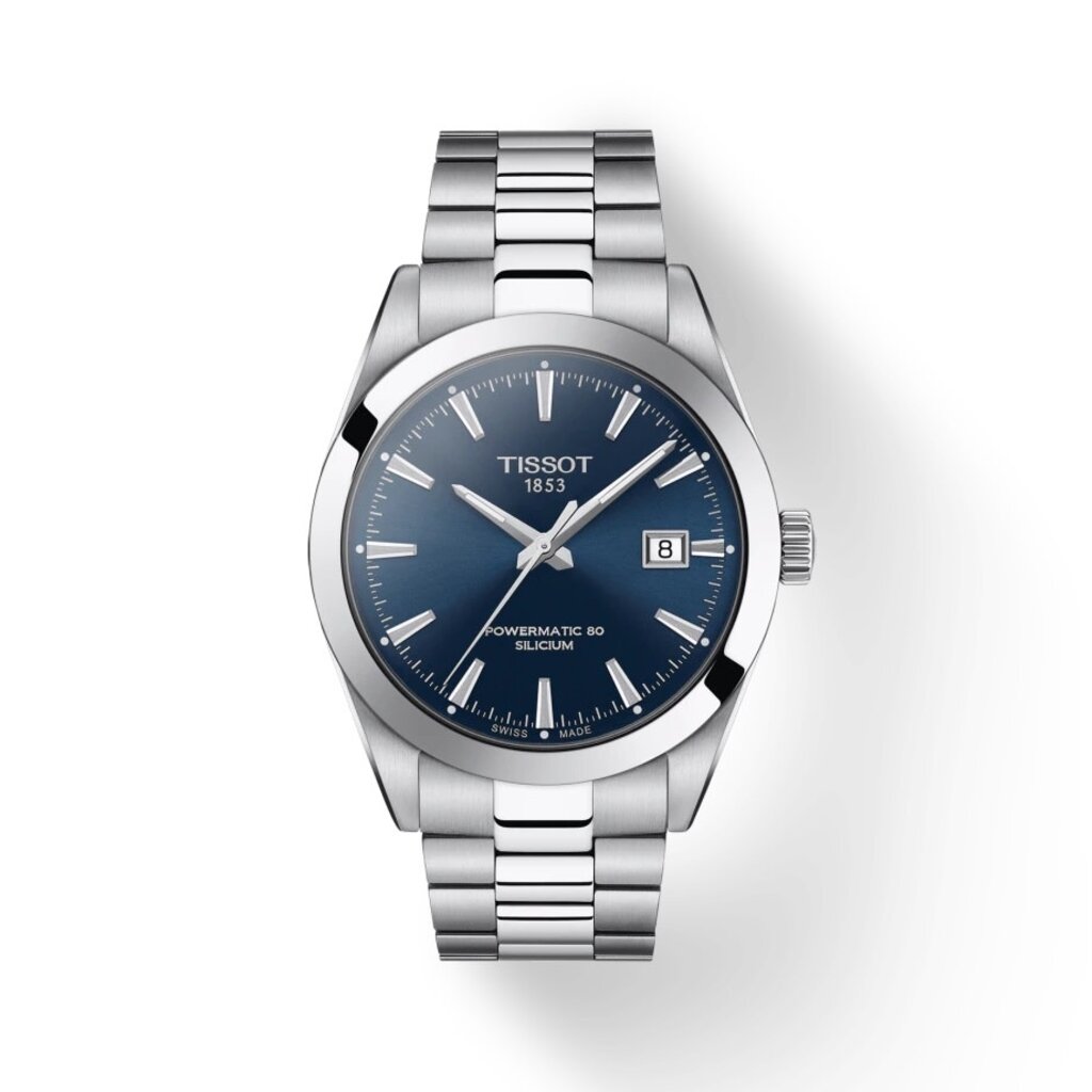 Tissot Tissot T-Classic Powermatic 80 Silicium Gents Watch with Blue Dial